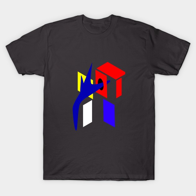 Shapes at Dinner Time T-Shirt by Denzil Dean